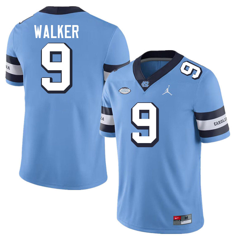 #9 Devontez Walker North Carolina Tar Heels Jerseys,Apparels,Uniforms Stitched-Alternate Blue